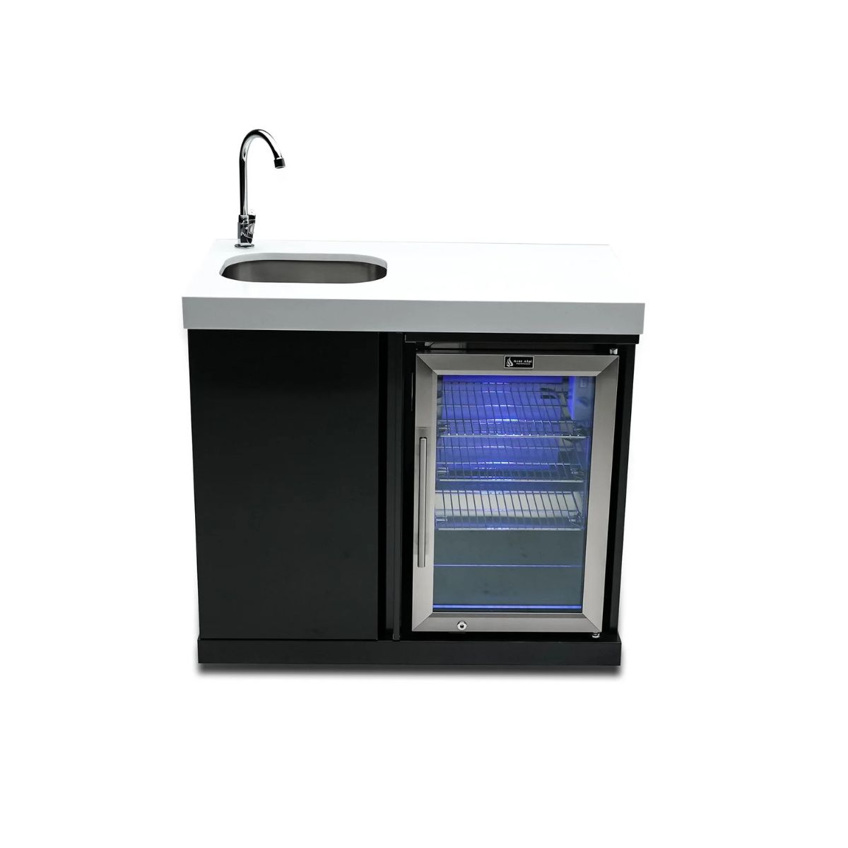 Mont Alpi Black Stainless Steel beverage center