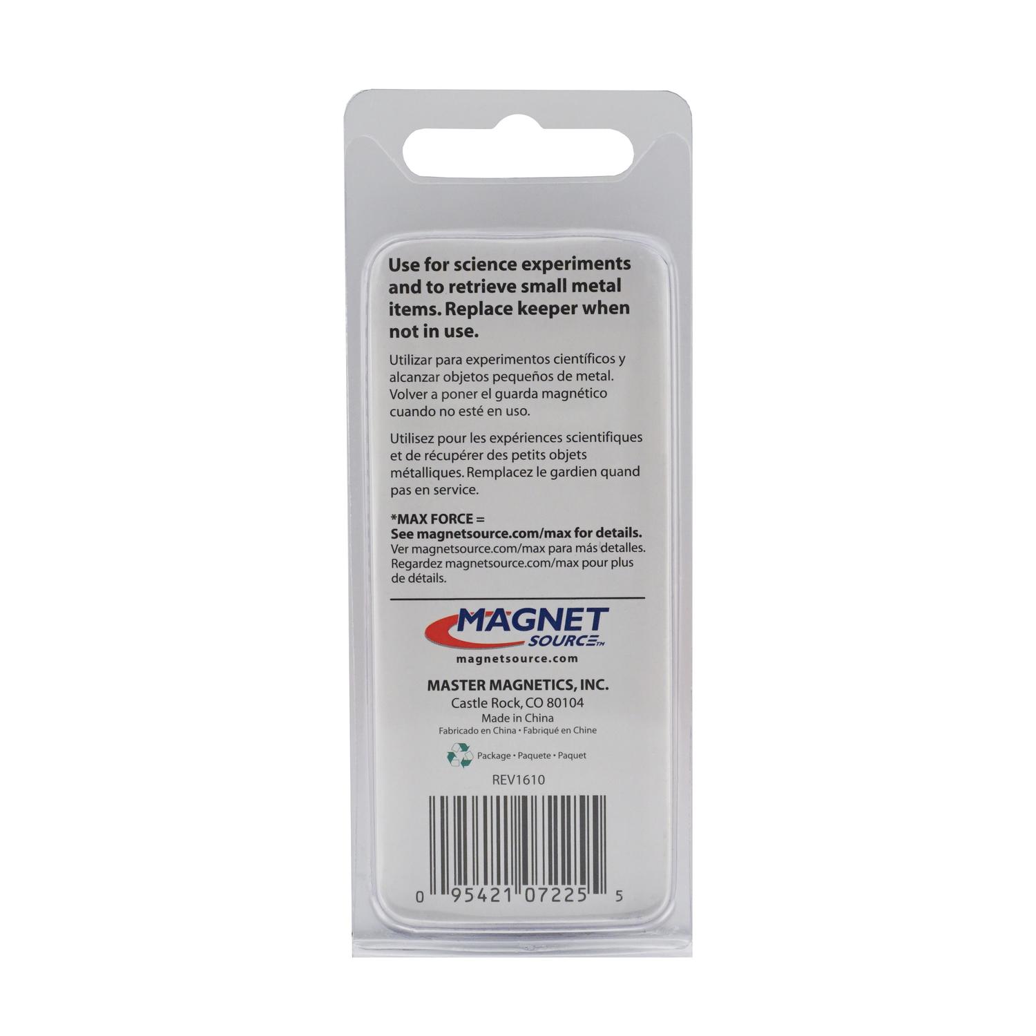 Magnet Source 2.375 in. L X 1.187 in. W Red Horseshoe Magnet 3 lb. pull 1 pc