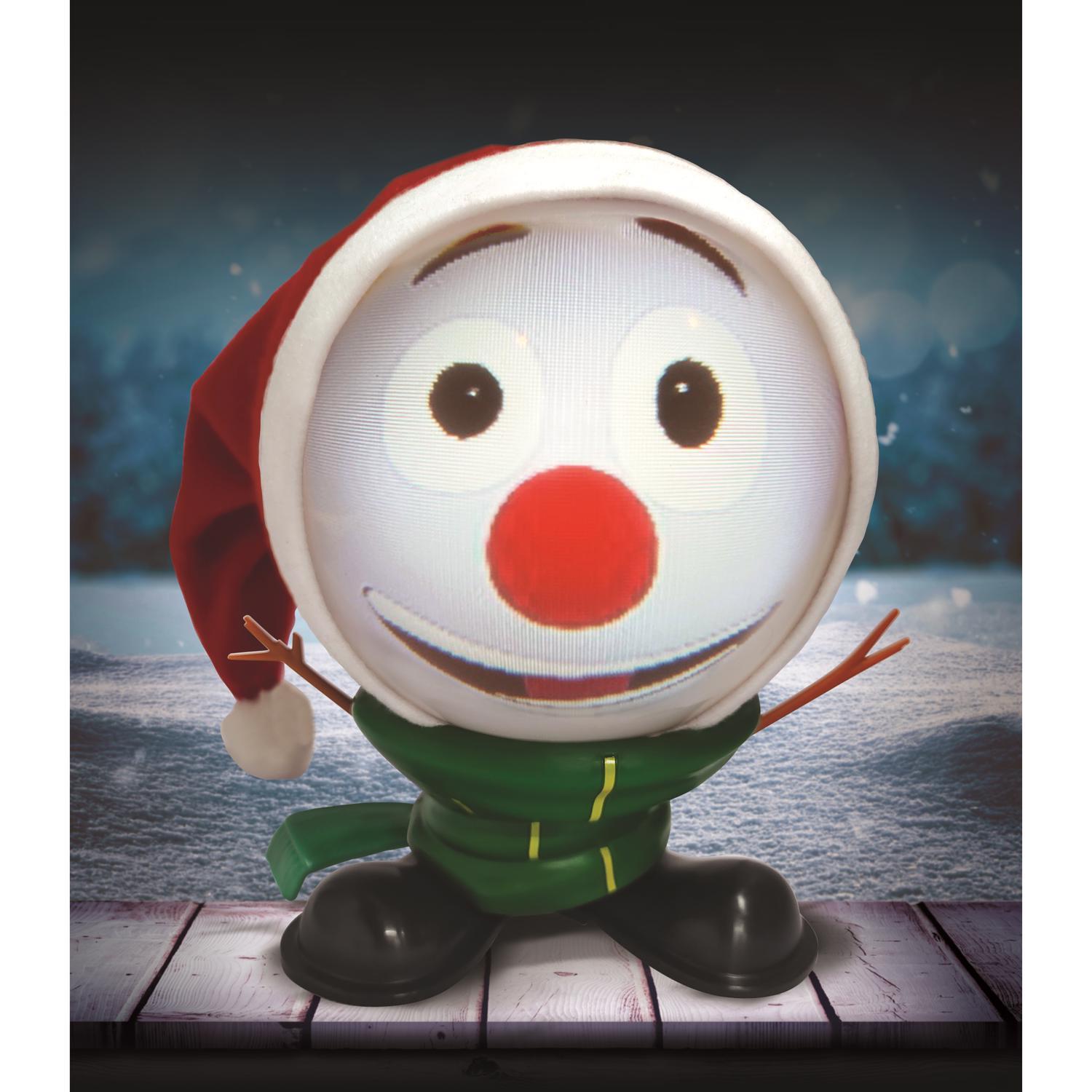 Mindscope Animat3D Multicolored Mr. Chill Snowman Animated Decor 10 in.
