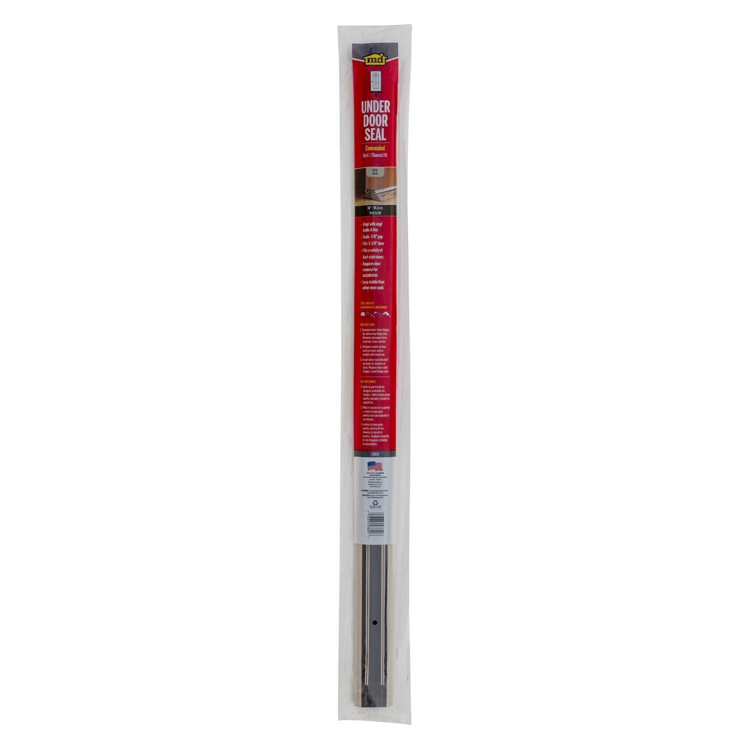 M-D Beige Vinyl Weatherstrip For Doors 36 in. L X 1-3/4 in.