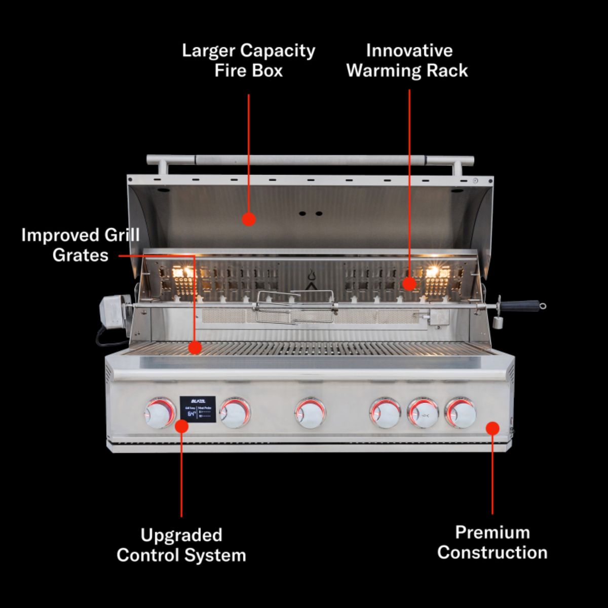 Blaze Grill 5 Burner LTE Pro 40 in.LP Gas