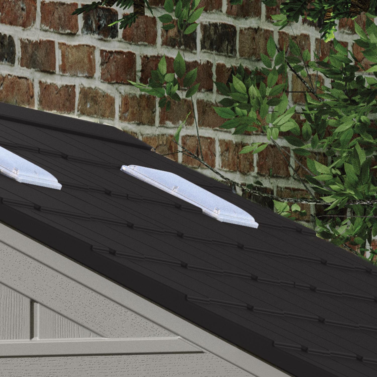 Suncast Everett 6 ft. x 5 ft. Resin Vertical Peak Storage Shed with Floor Kit