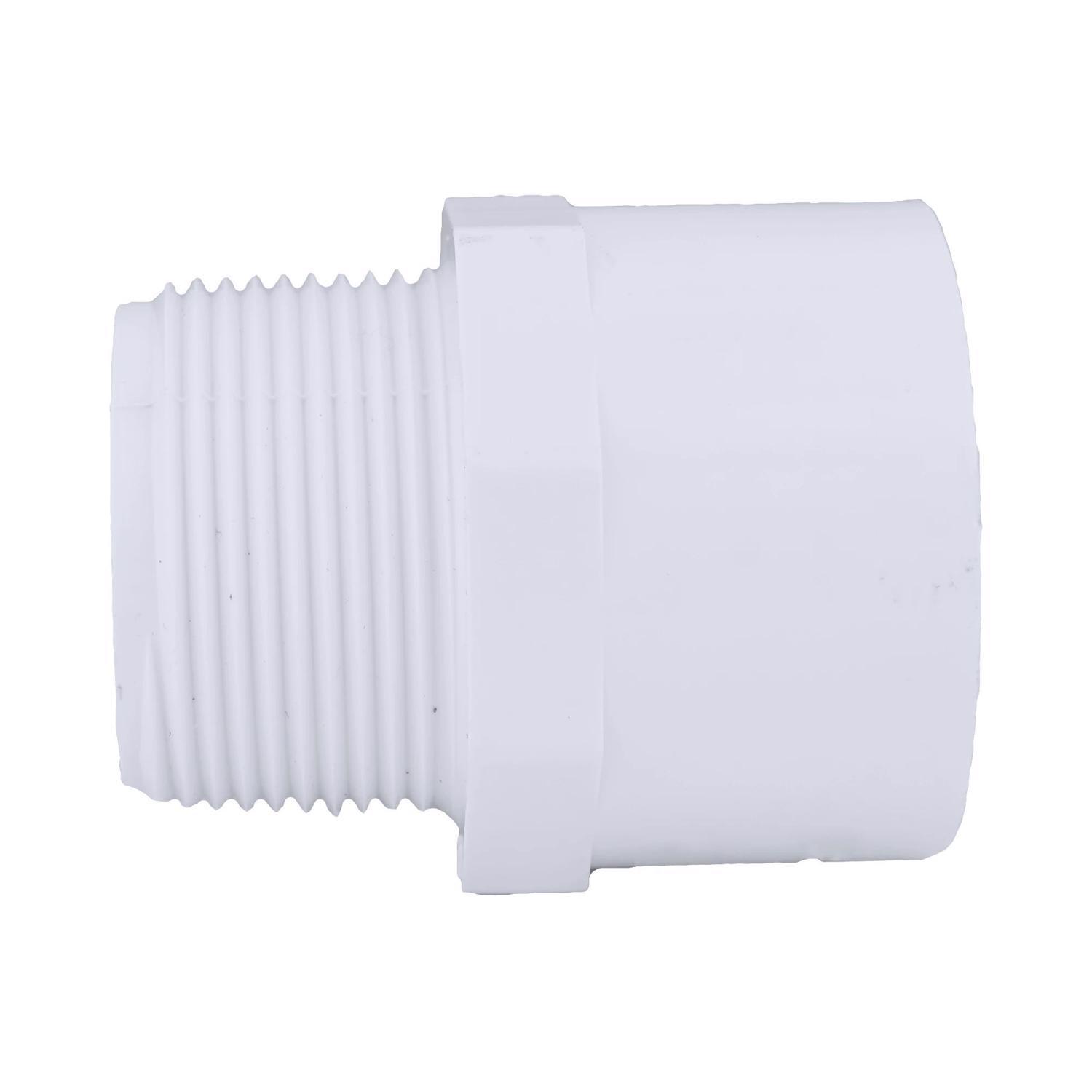 Charlotte Pipe Schedule 40 1-1/4 in. Slip X 1-1/4 in. D MPT PVC Pipe Adapter 1 pk