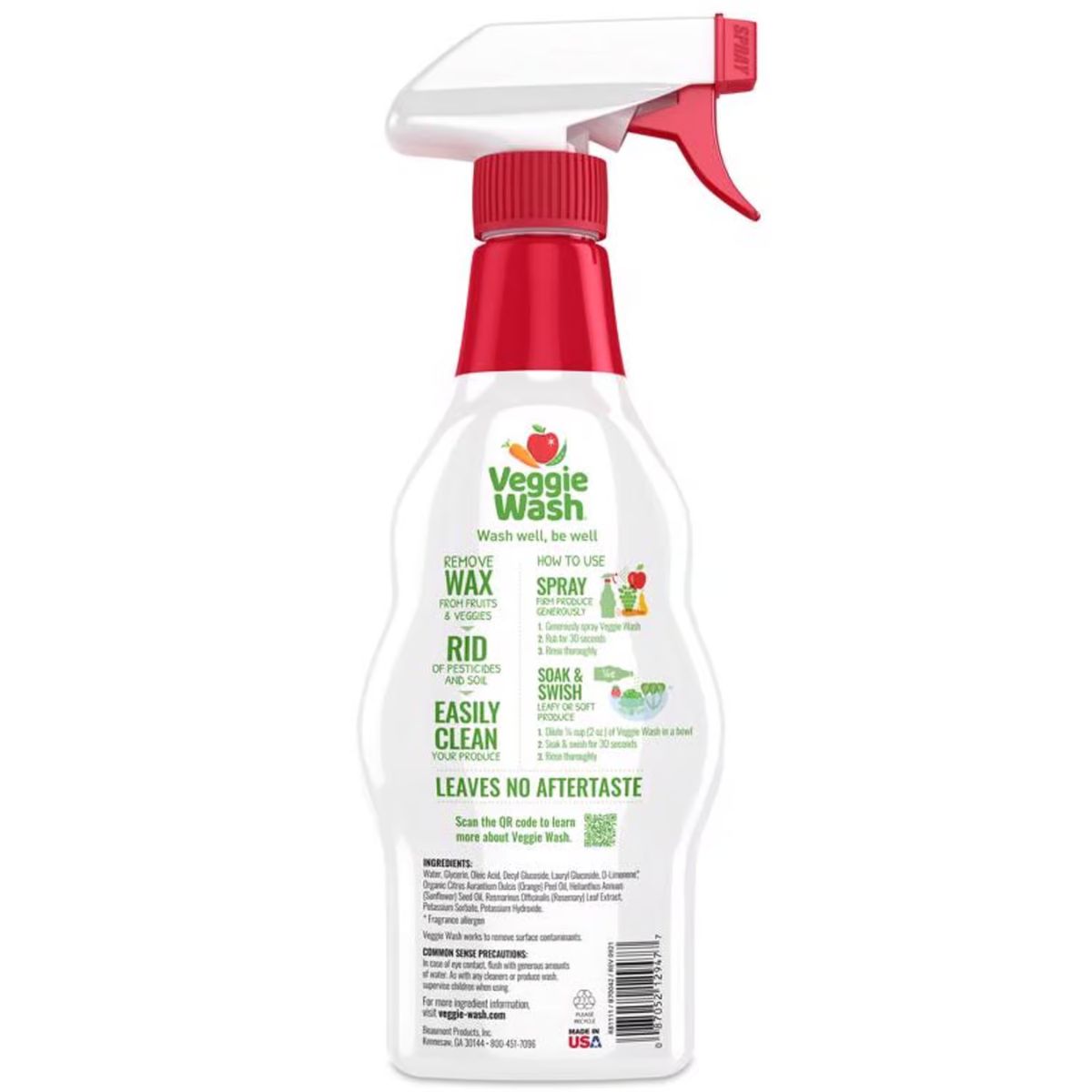 Veggie Wash Fruit and Vegetable Wash 16 oz. Liquid
