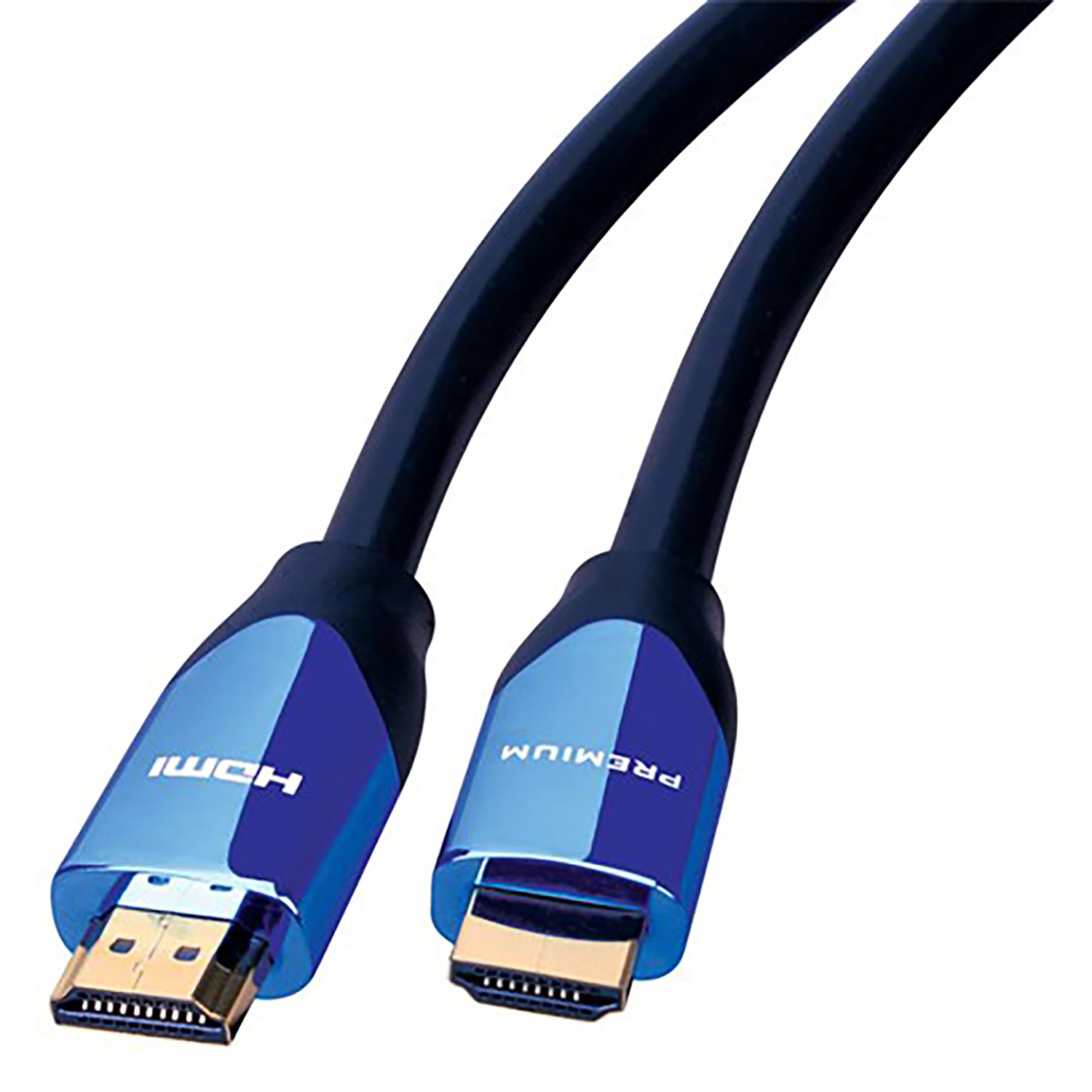 Blue Jet 3in. L High Speed Cable With Ethernet Hdmi