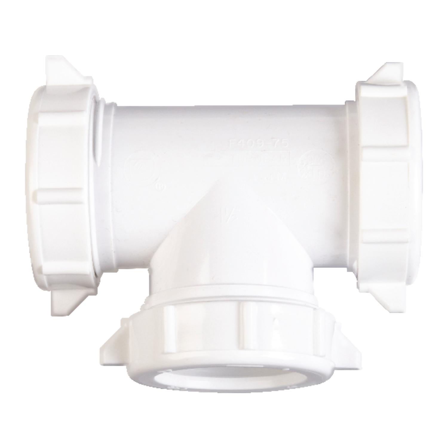 Ace 1-1/2 in. Slip in. X 1-1/2 in. D Slip Plastic Tee 1 pk