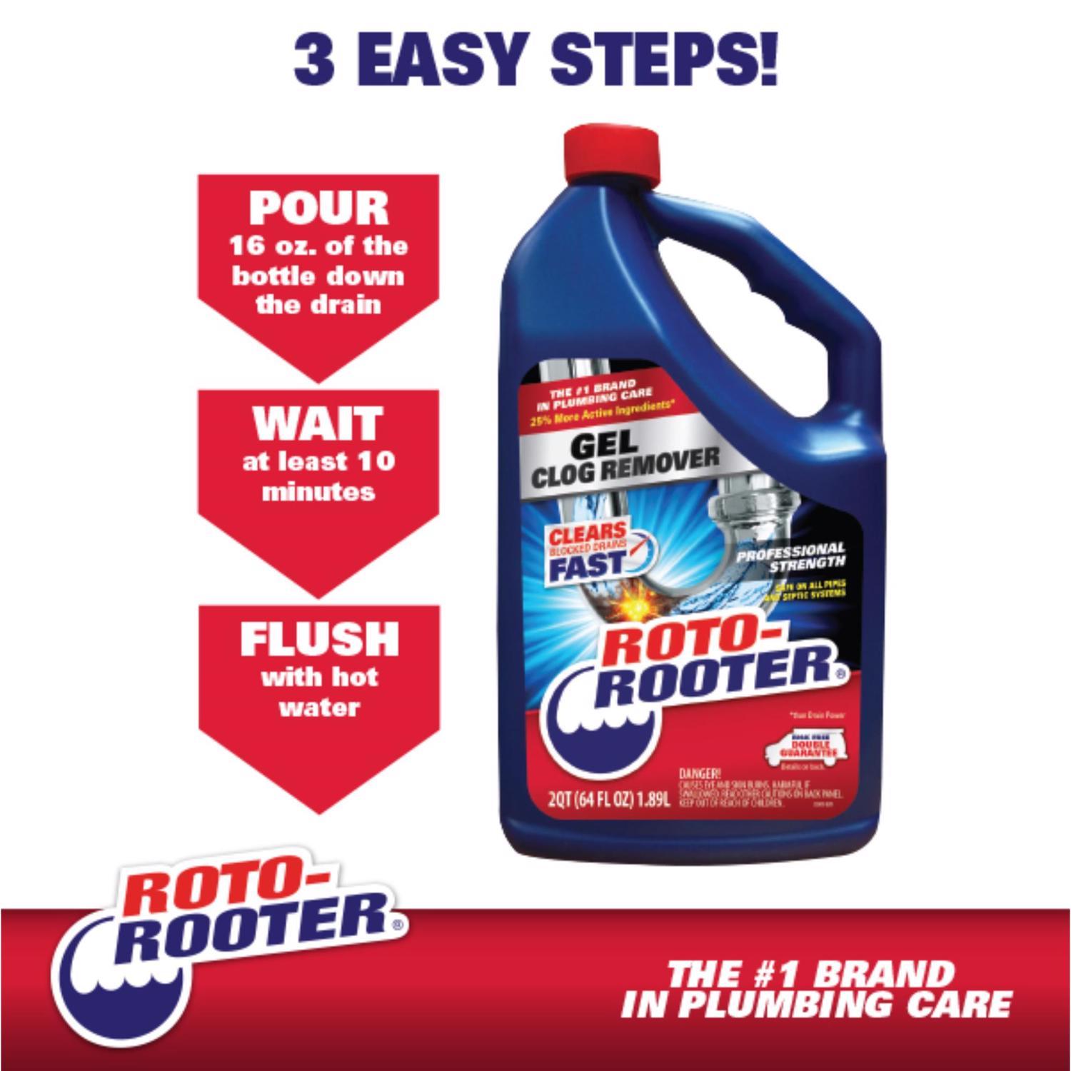 Roto-Rooter Gel Clog Remover 64 oz