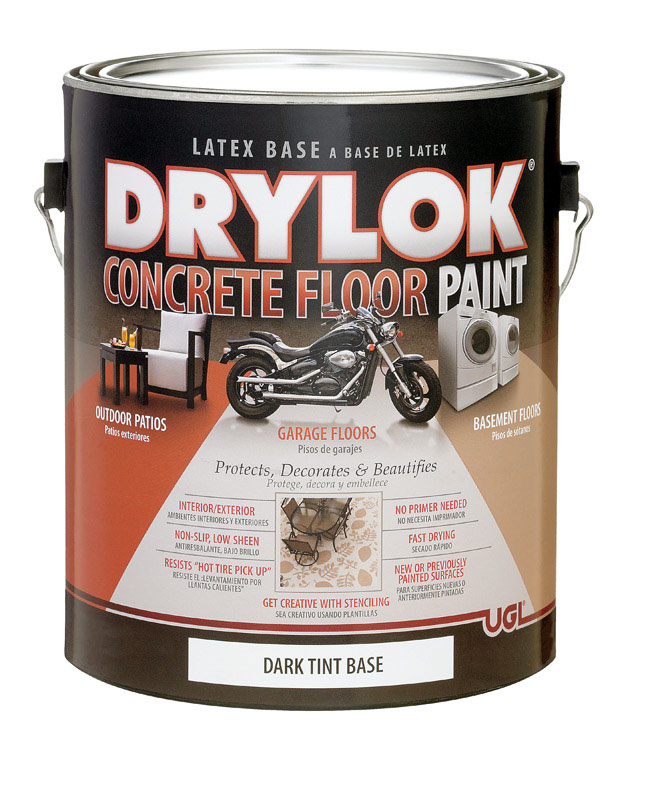 Drylok Low Sheen Floor Paint Dark Base 1 gal. Low VOC