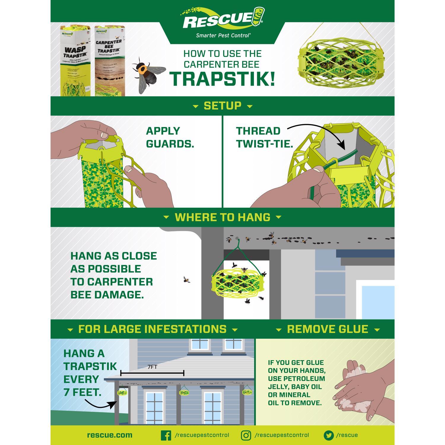 RESCUE TrapStik Insect Trap 1 pk