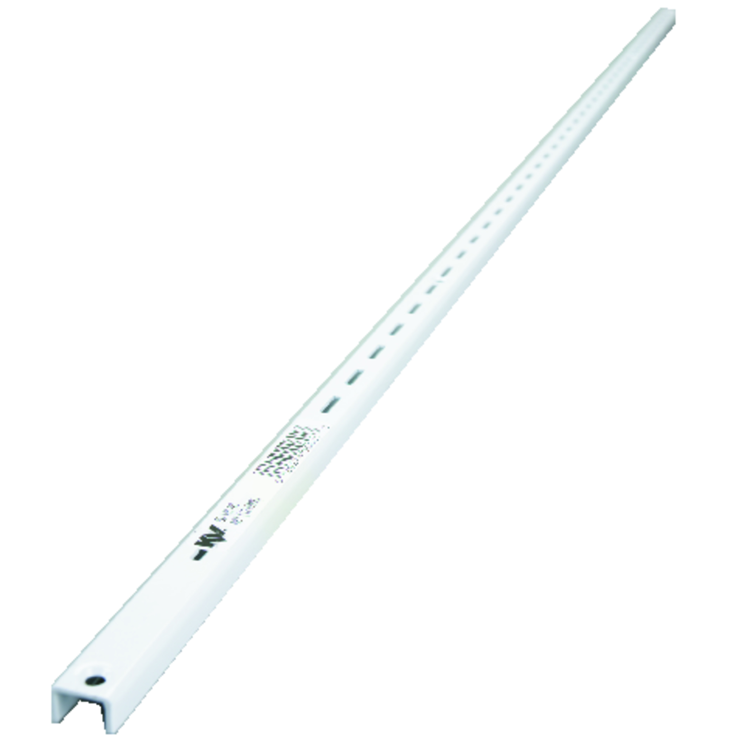 Knape & Vogt White Steel Regular Duty Bracket 16 Ga. 48 in. L