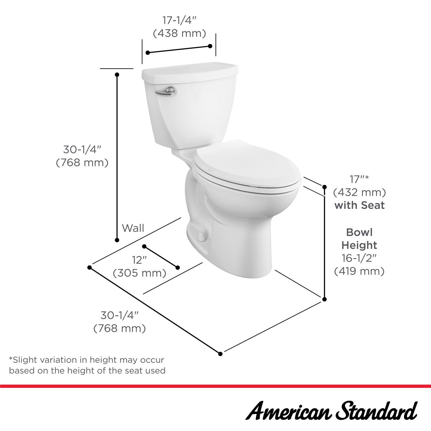 American Standard Cadet 3 FloWise ADA Compliant 1.28 gal White Elongated Complete Toilet