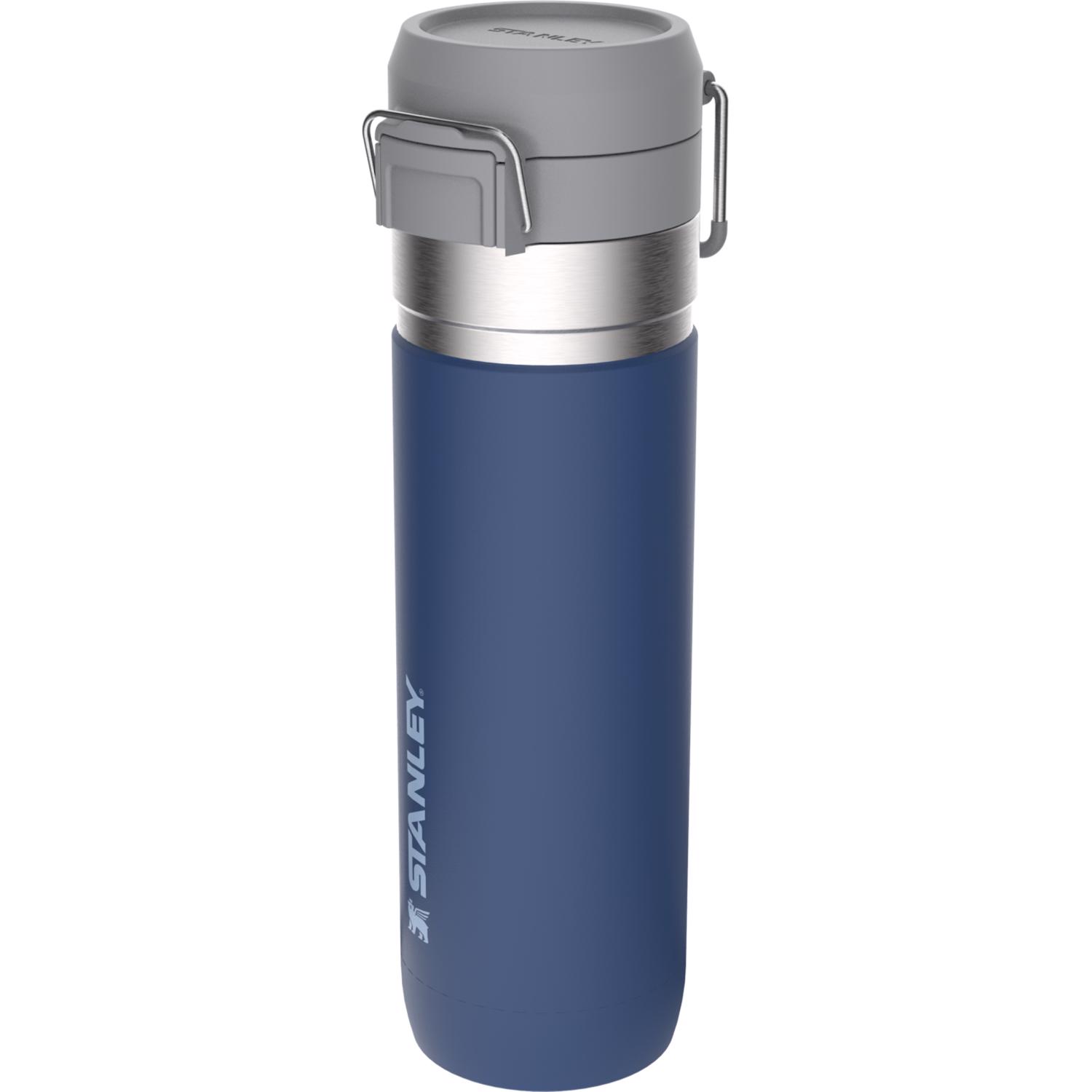 Stanley The Quick Flip Go 24 oz Double-wall Lapis BPA Free Insulated Water Bottle