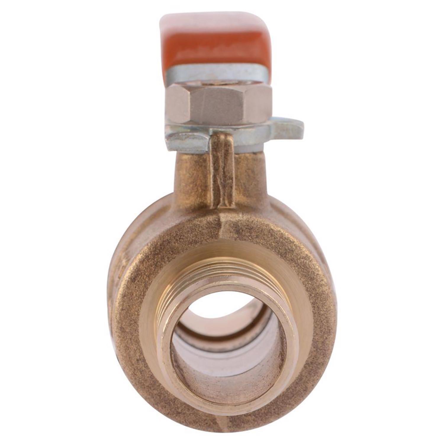 SharkBite 3/4 in. Brass Crimp Ball Valve Full Port Lever For Potable Water