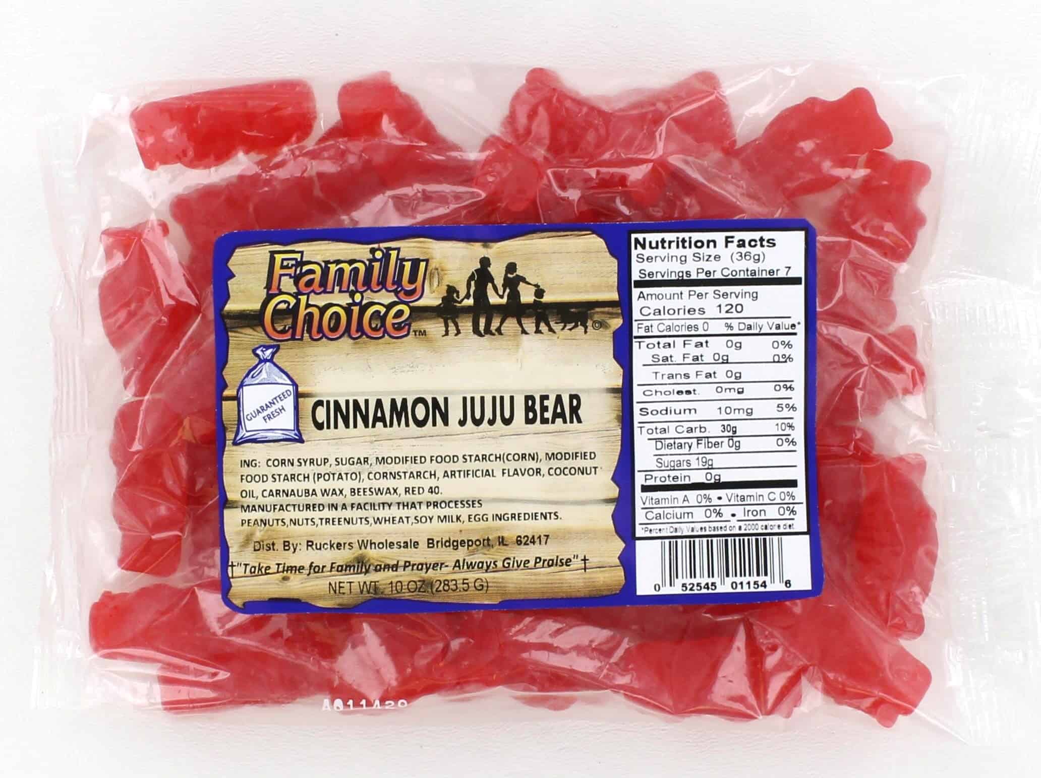 Candy Ruckers Ju Ju Cinnamon Bears