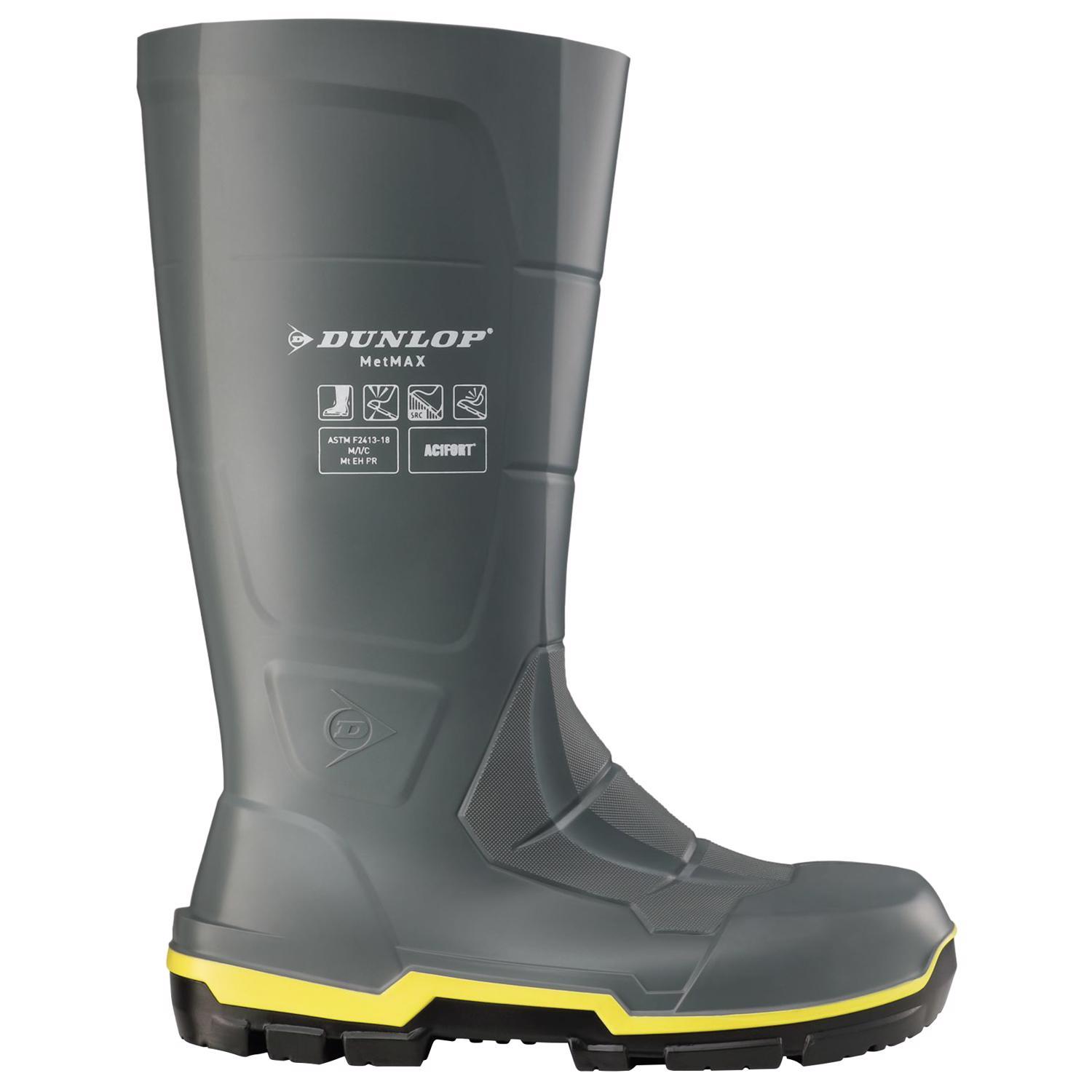 Dunlop Boots 10 US Gray 1 pair Waterproof