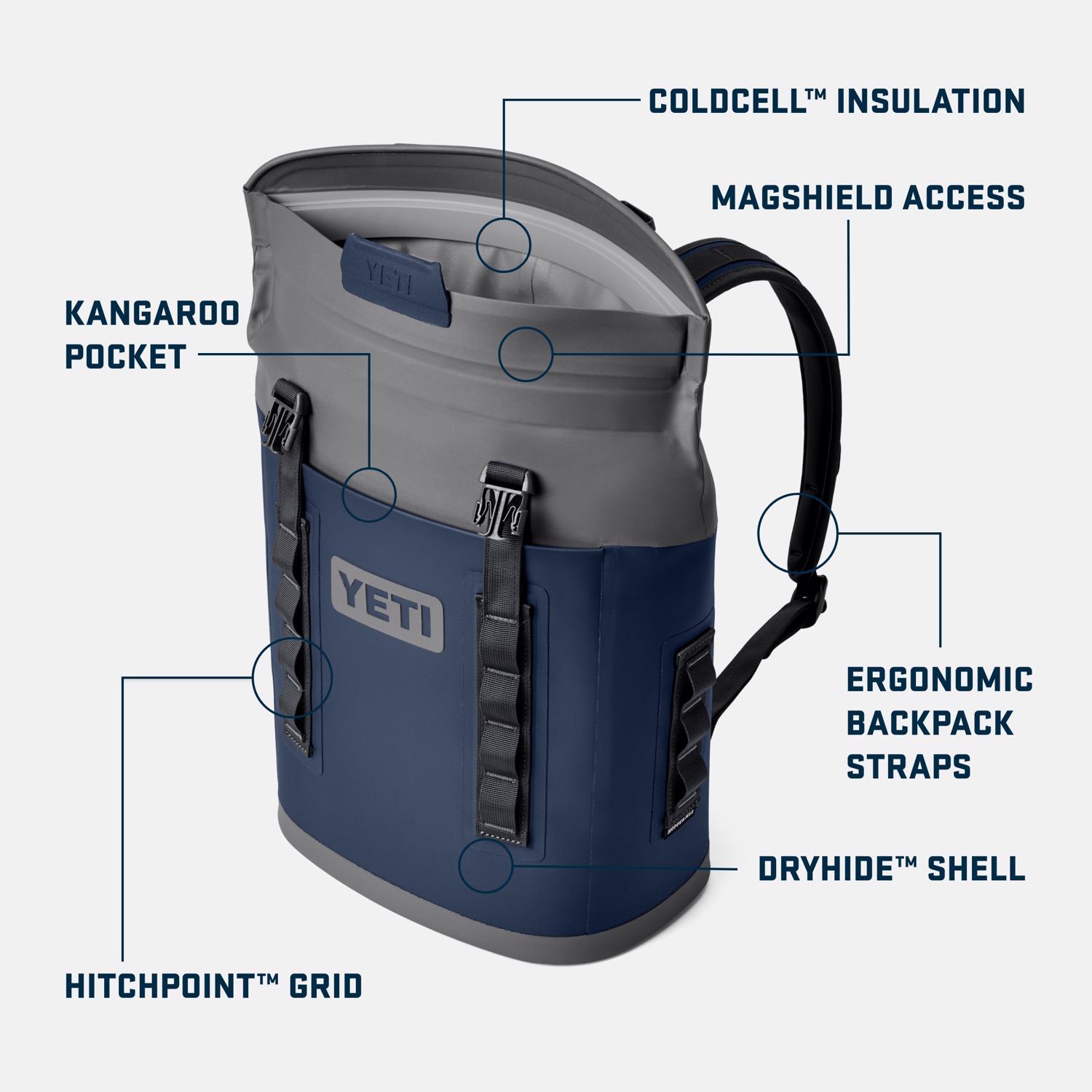 YETI Hopper M12 Navy 20 cans Backpack Cooler