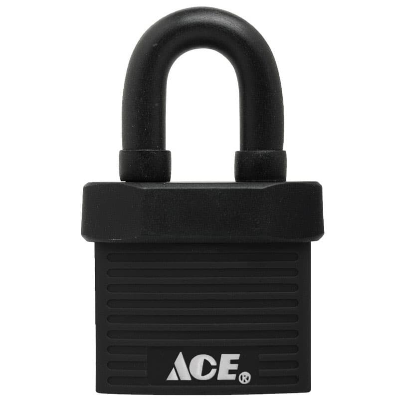 Ace 1-3/8 in. H X 1-1/2 in. W X 13/16 in. L Hardened Steel Single Locking Padlock