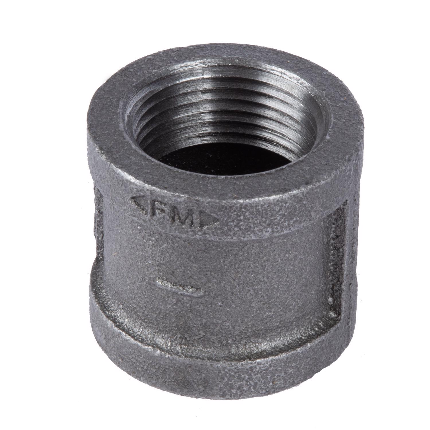 STZ Industries 1 in. FIP each X 1 in. D FIP Black Malleable Iron Coupling