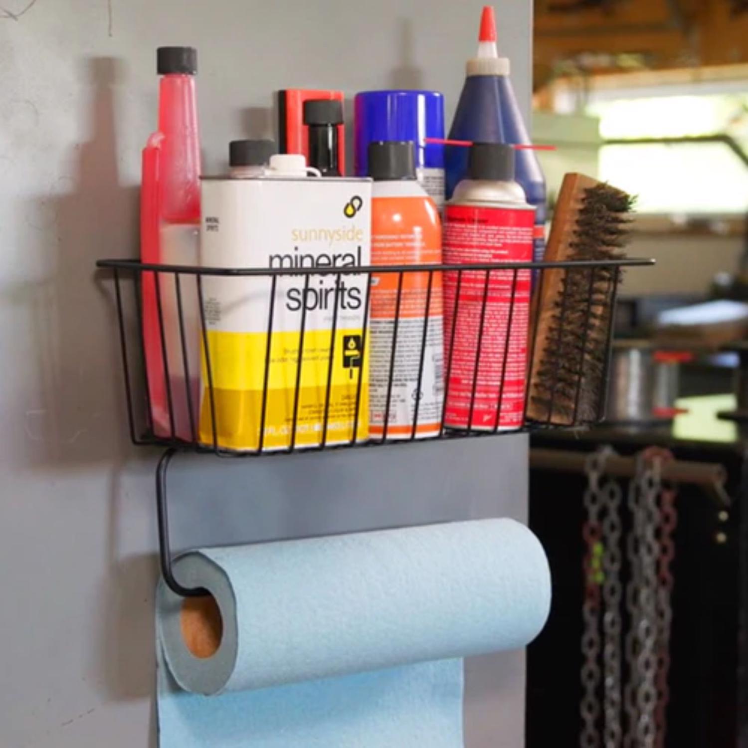 Gator Magnetics BASKET Steel Basket with Towel Bar 1 pk