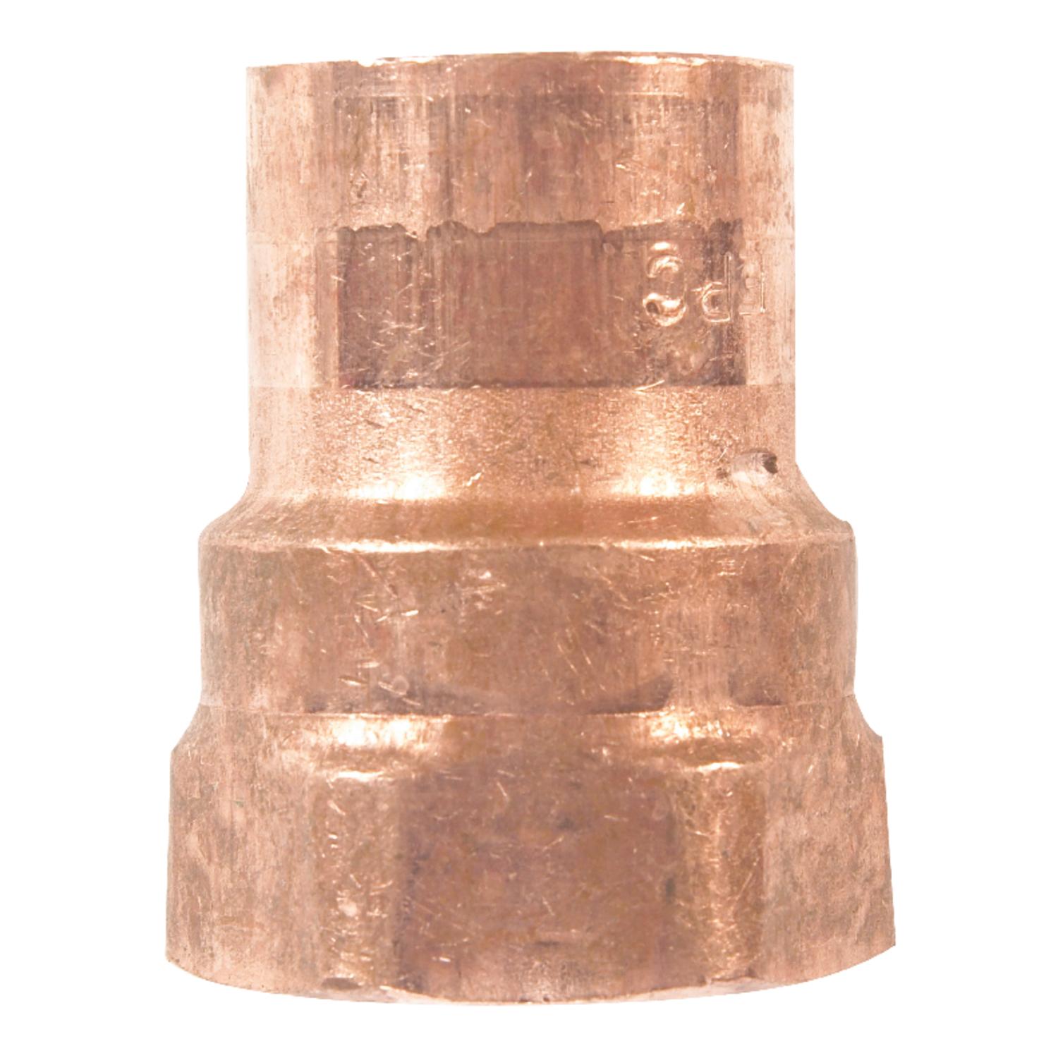 NIBCO 3/4 in. Copper X 3/4 in. D FIP Copper Pipe Adapter 1 pk
