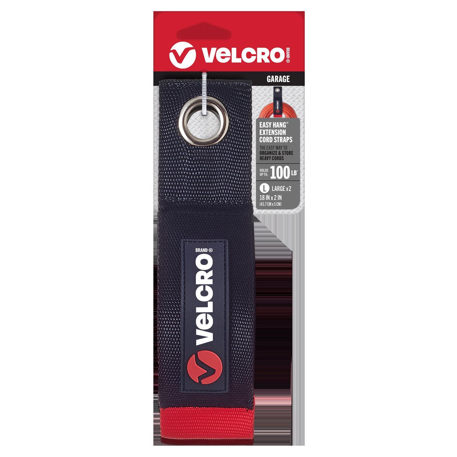 VELCRO Brand Easy Hang Large Nylon Strap 18 in. L 2 pk