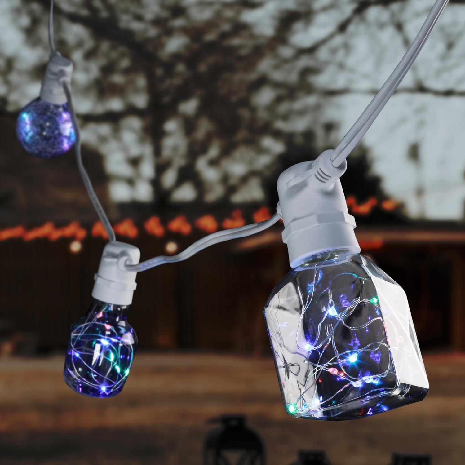 Feit Electric Fairy G25 E26 (Medium) LED Bulb Multi-Colored 1 pk