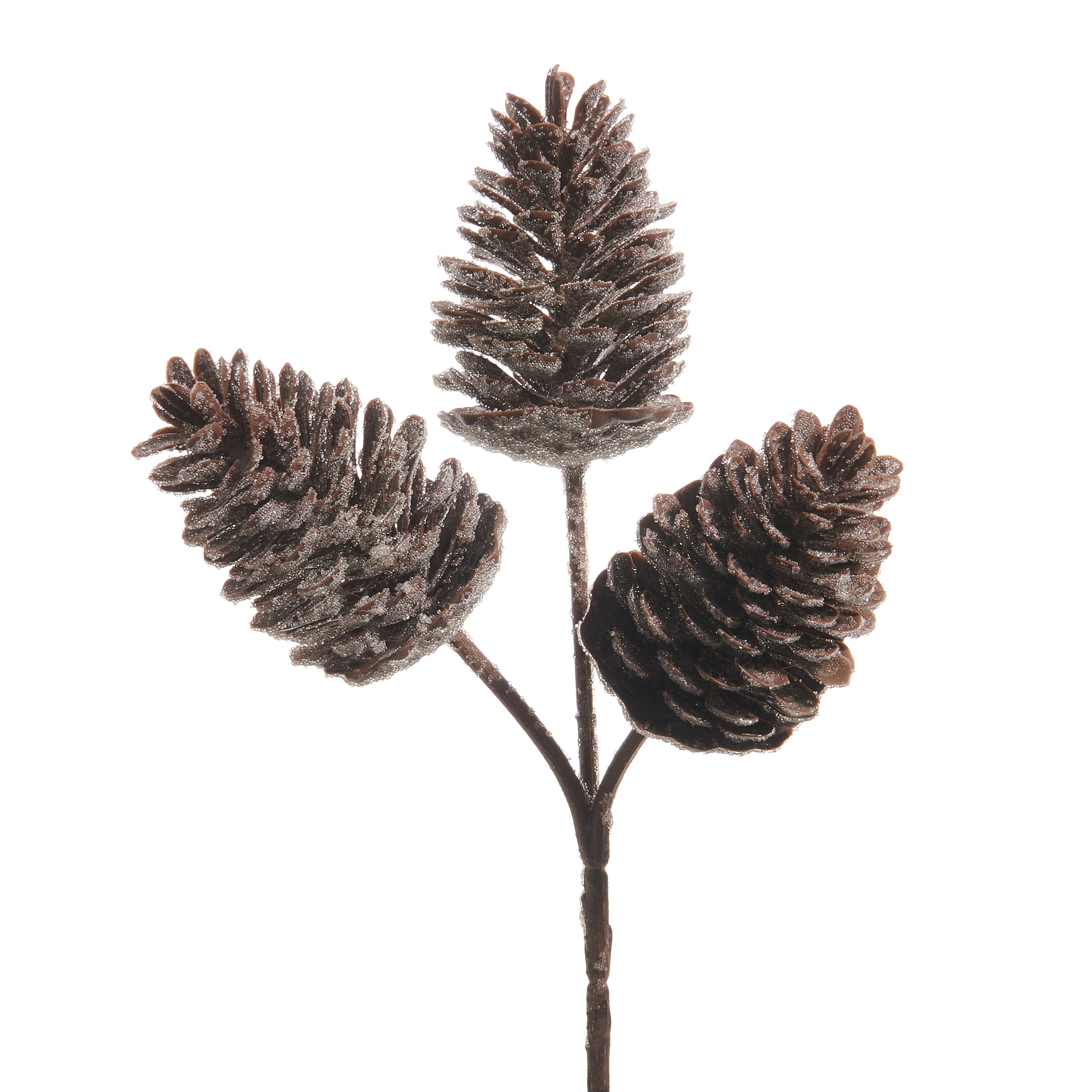 Raz Imports 12 in. Iced Pinecone Pick