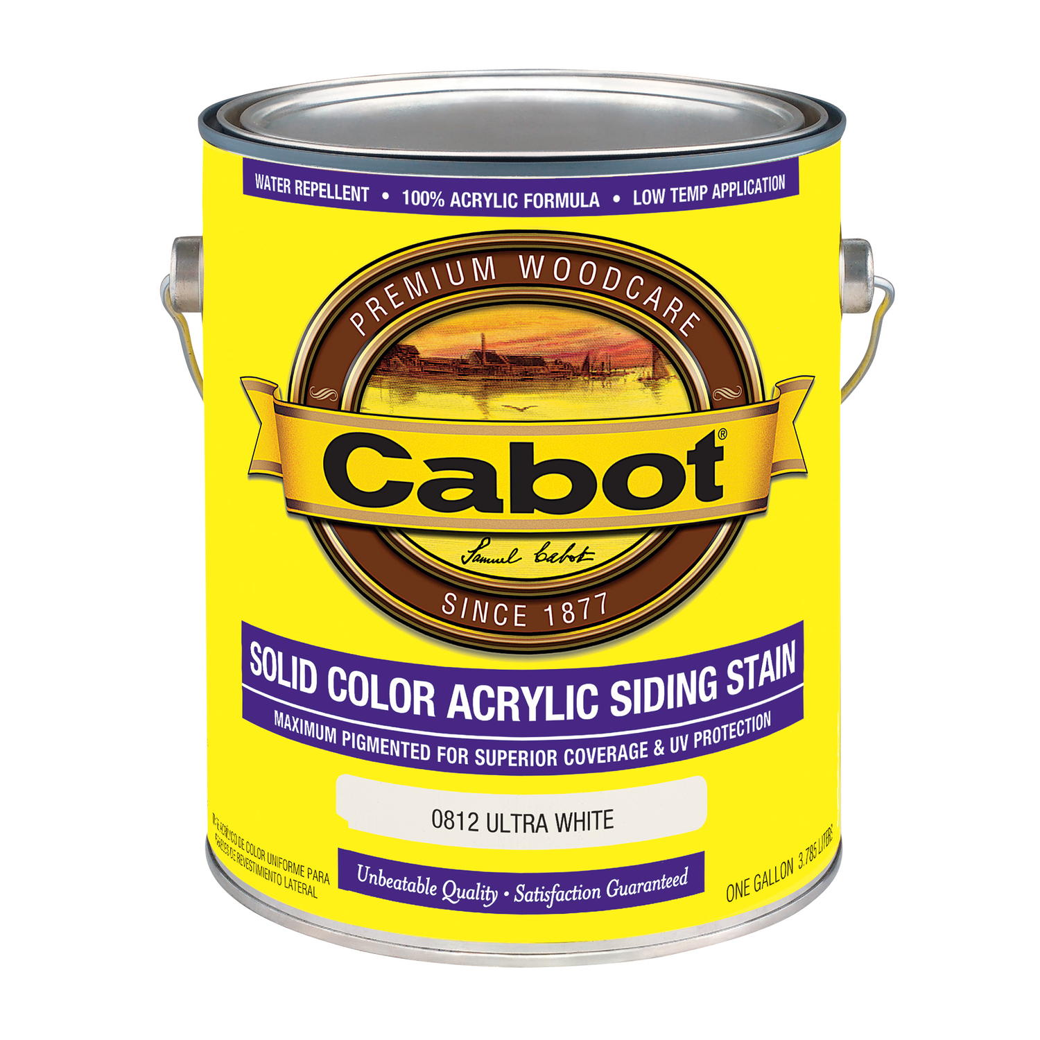 Cabot Solid Color Acrylic Siding Solid Tintable Ultra White Base Acrylic Siding Stain 1 gal