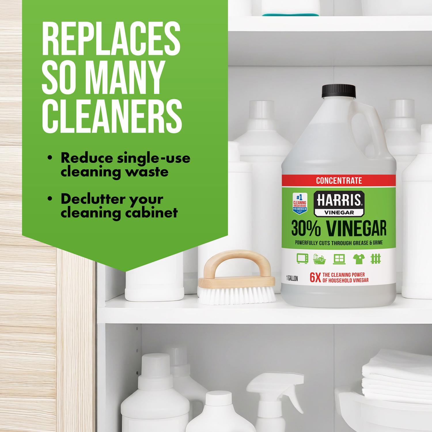Harris Regular Scent Concentrated All Purpose Cleaning Vinegar Liquid 128 oz