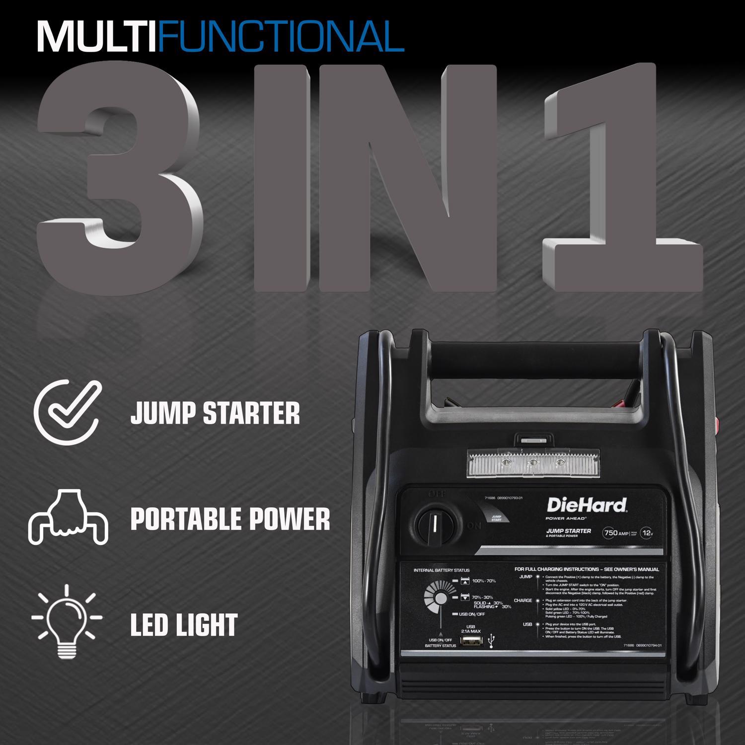 DieHard Automatic 12 V 750 amps Battery Jump Starter