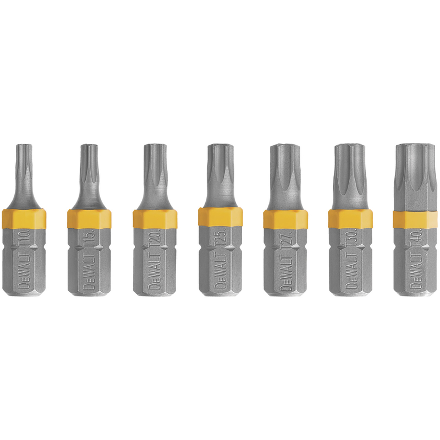 DeWalt Max Fit Torx 1 in. L Security Bit Set S2 Tool Steel 7 pc