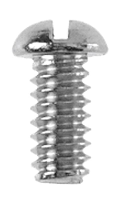 Danco No. 10-24 X 3/8 in. L Slotted Round Head Chrome-Plated Brass Bibb Screw 1 pk