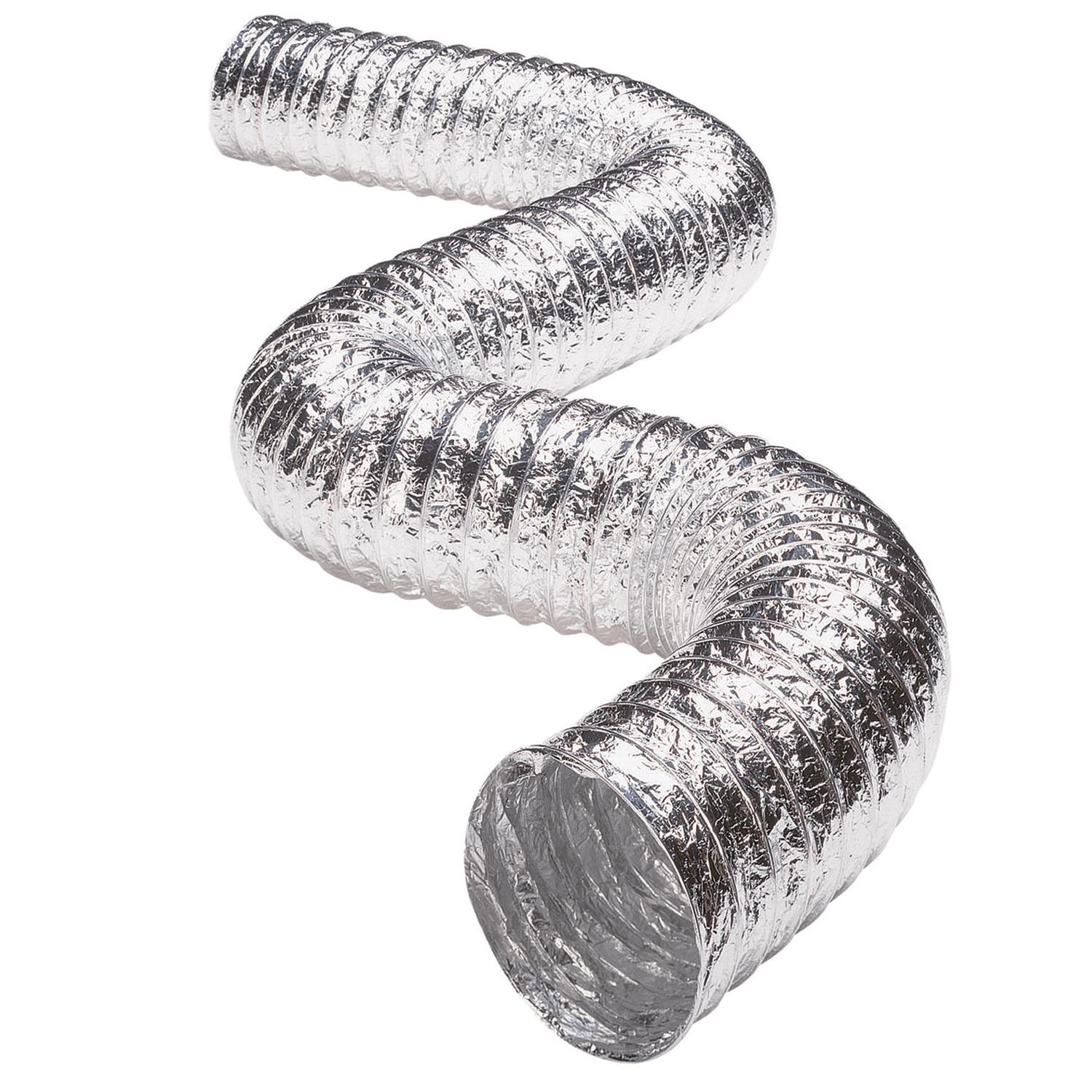 Deflect-O Supurr-Flex 300 in. L X 4 in. D Silver Aluminum Dryer Transition Duct