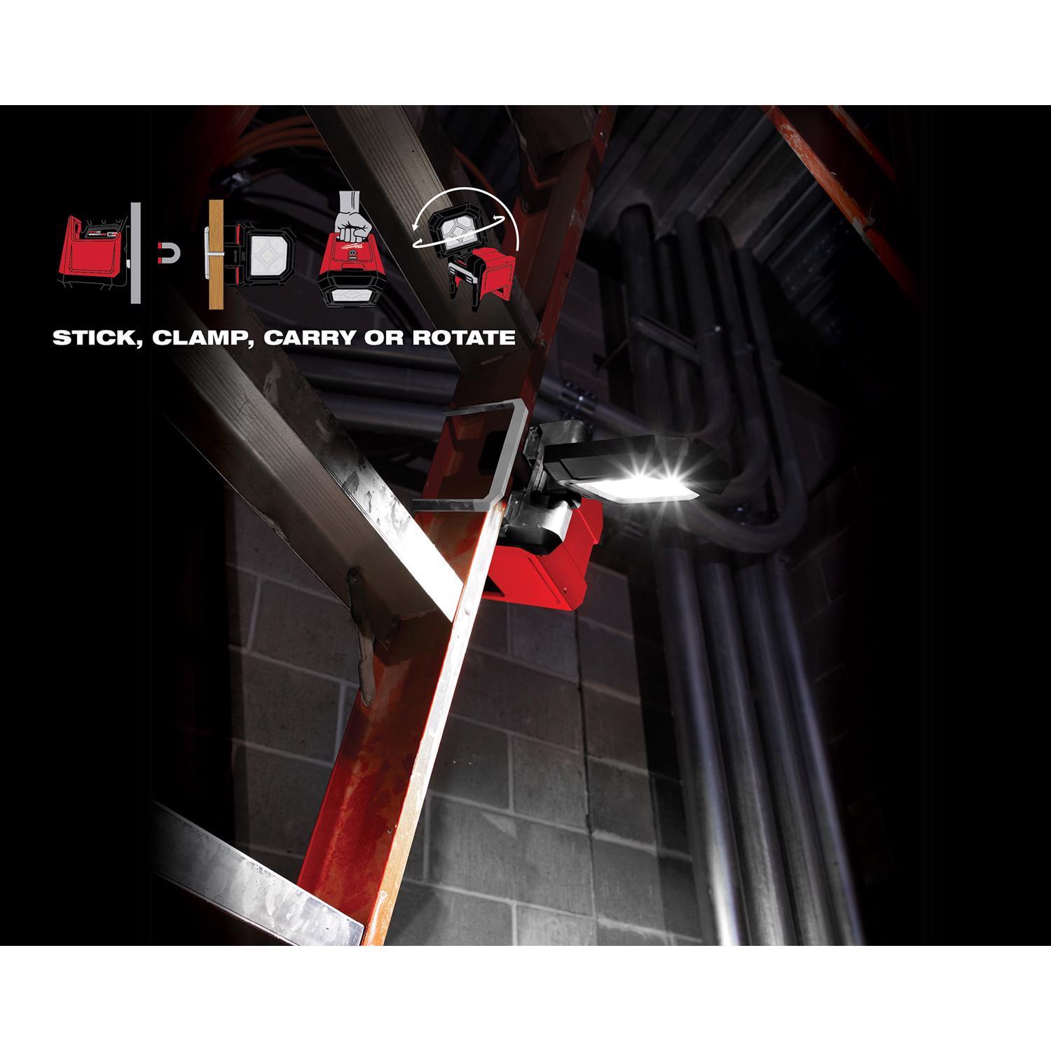 Milwaukee M18 Rover 1500 lm LED Battery Stand (H or Scissor) Flood Light