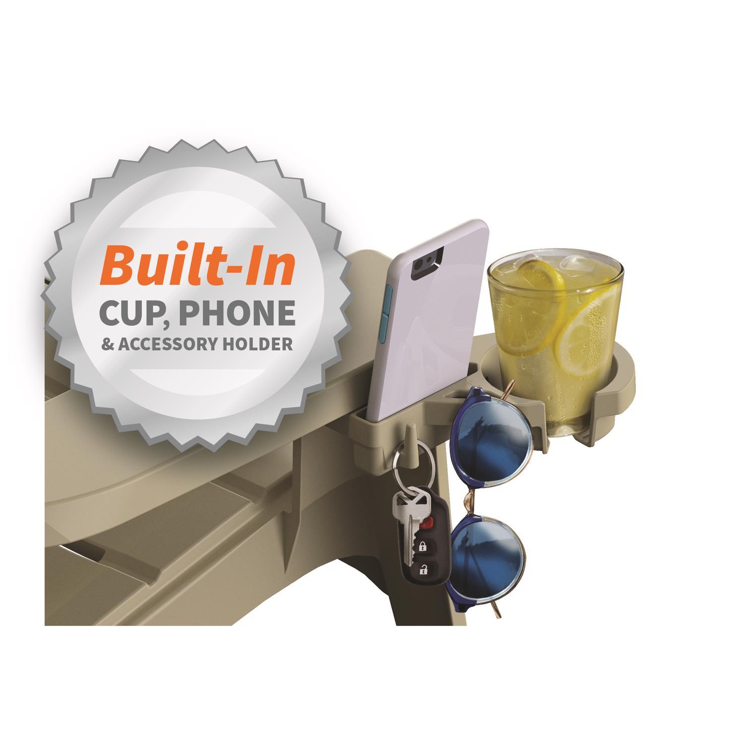 Adams RealComfort Deluxe Cherry Red Resin Frame Adirondack Chair