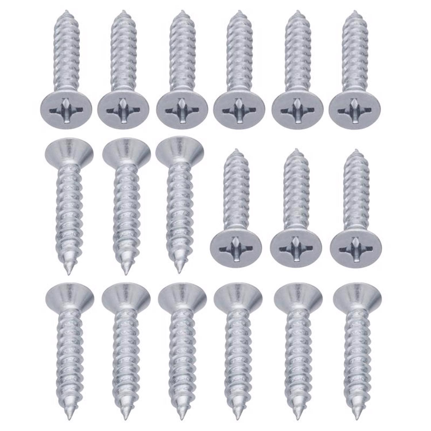 Ace No. 12 X 1-1/4 in. L Phillips Zinc-Plated Coarse Wood Screws 18 pk