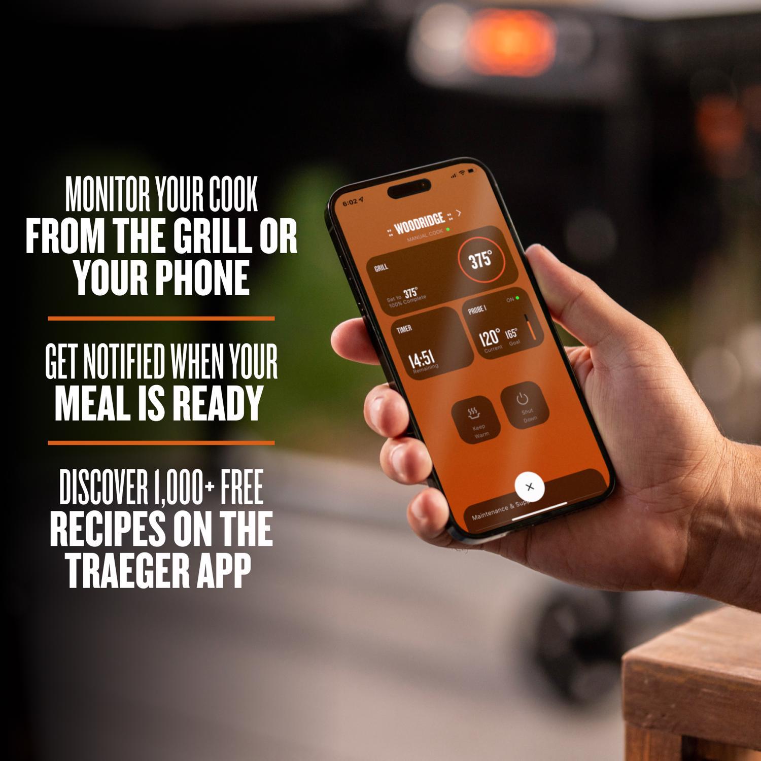 Traeger Woodridge Pro Wood Pellet WiFi Grill Black