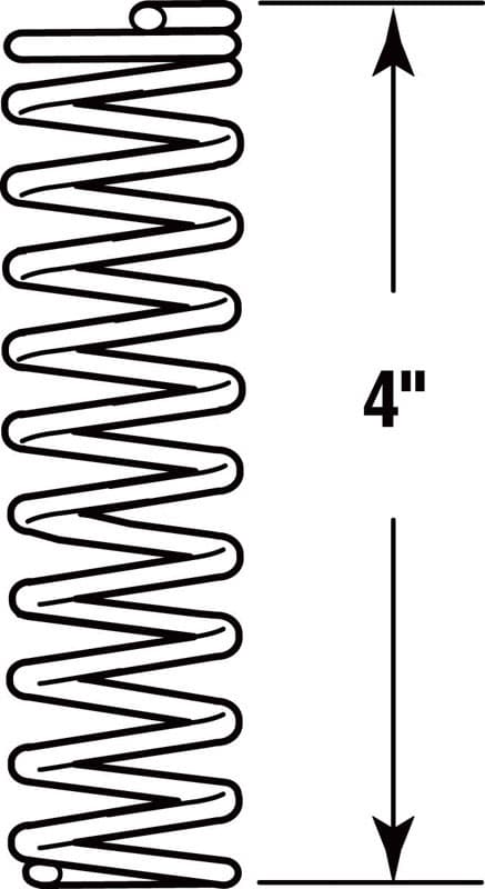 Prime-Line 4 in. L X 15/16 in. D Compression Spring 2 pk