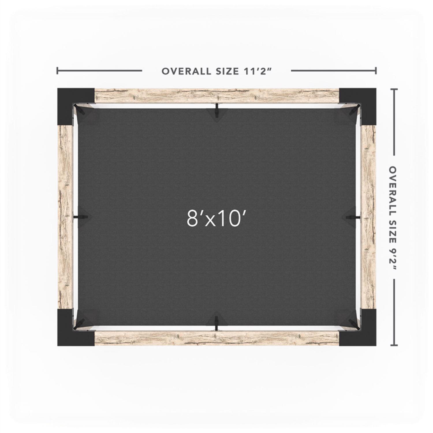 Toja Grid Polyethylene Shade Cloth 8 ft. H X 10 ft. W