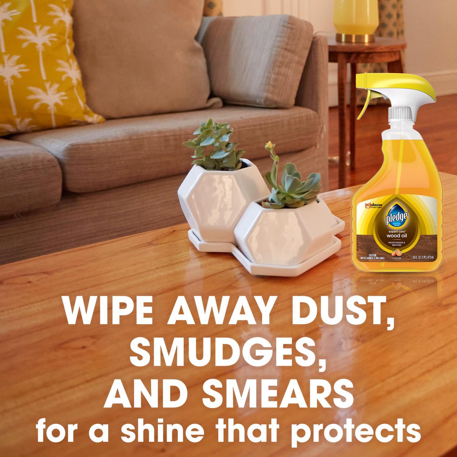 Pledge Revitalizing Oil Orange Scent Furniture Polish 16 oz Spray