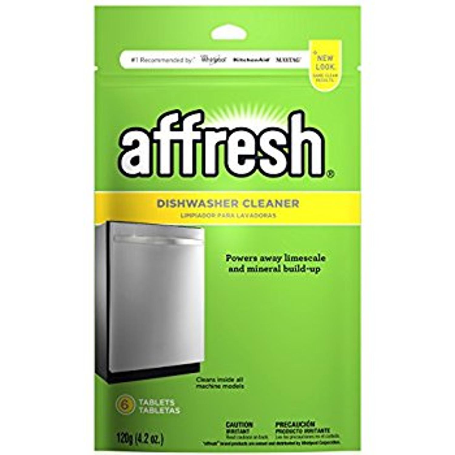 Affresh Lemon Scent Tablet Dishwasher Cleaner and Freshener 4.2 oz 6 pk