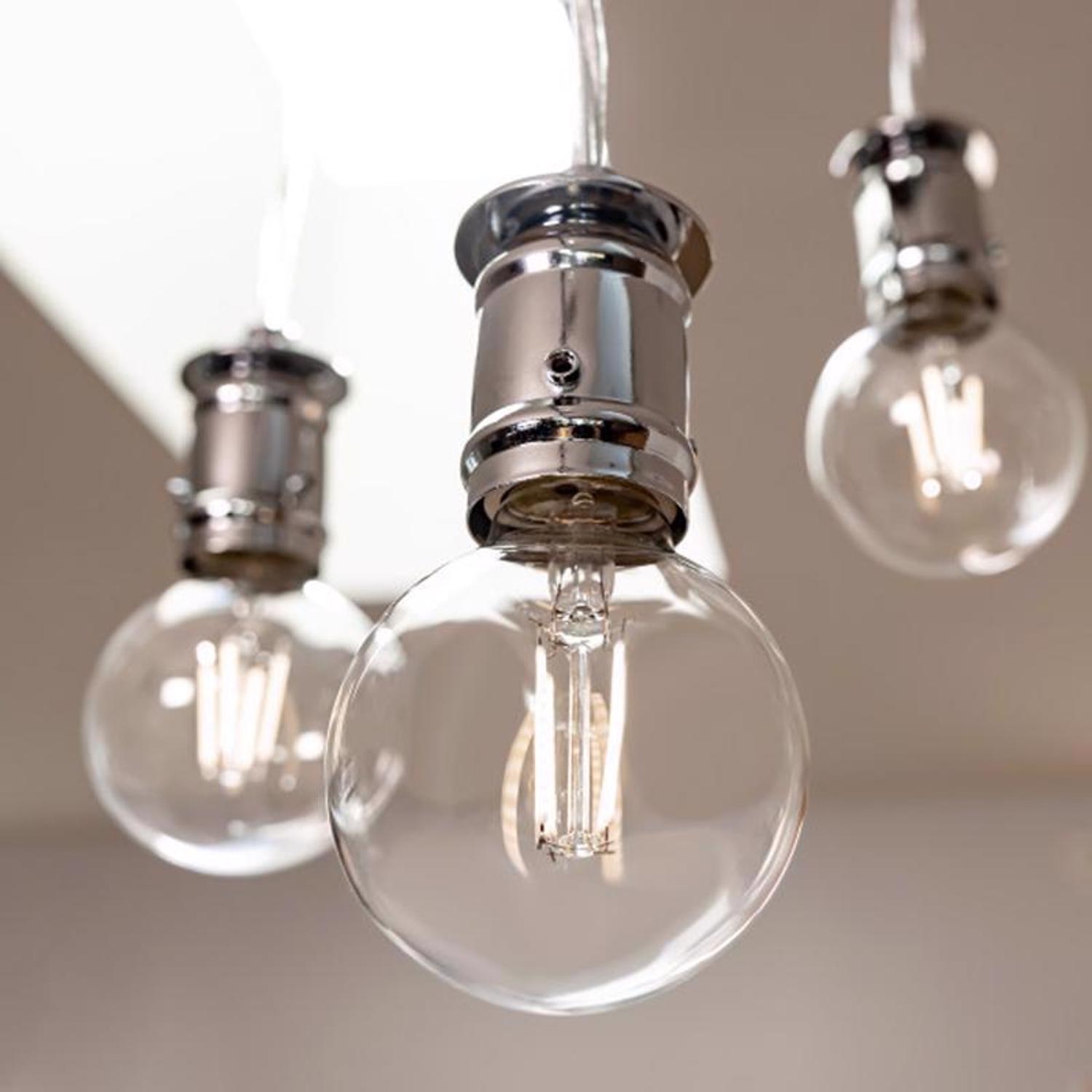 Feit White Filament G25 E26 (Medium) Filament LED Bulb Daylight 60 Watt Equivalence 3 pk