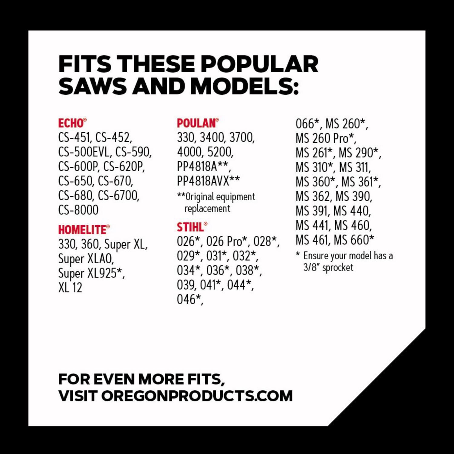 Oregon AdvanceCut D66 18 in. Chainsaw Chain 66 links