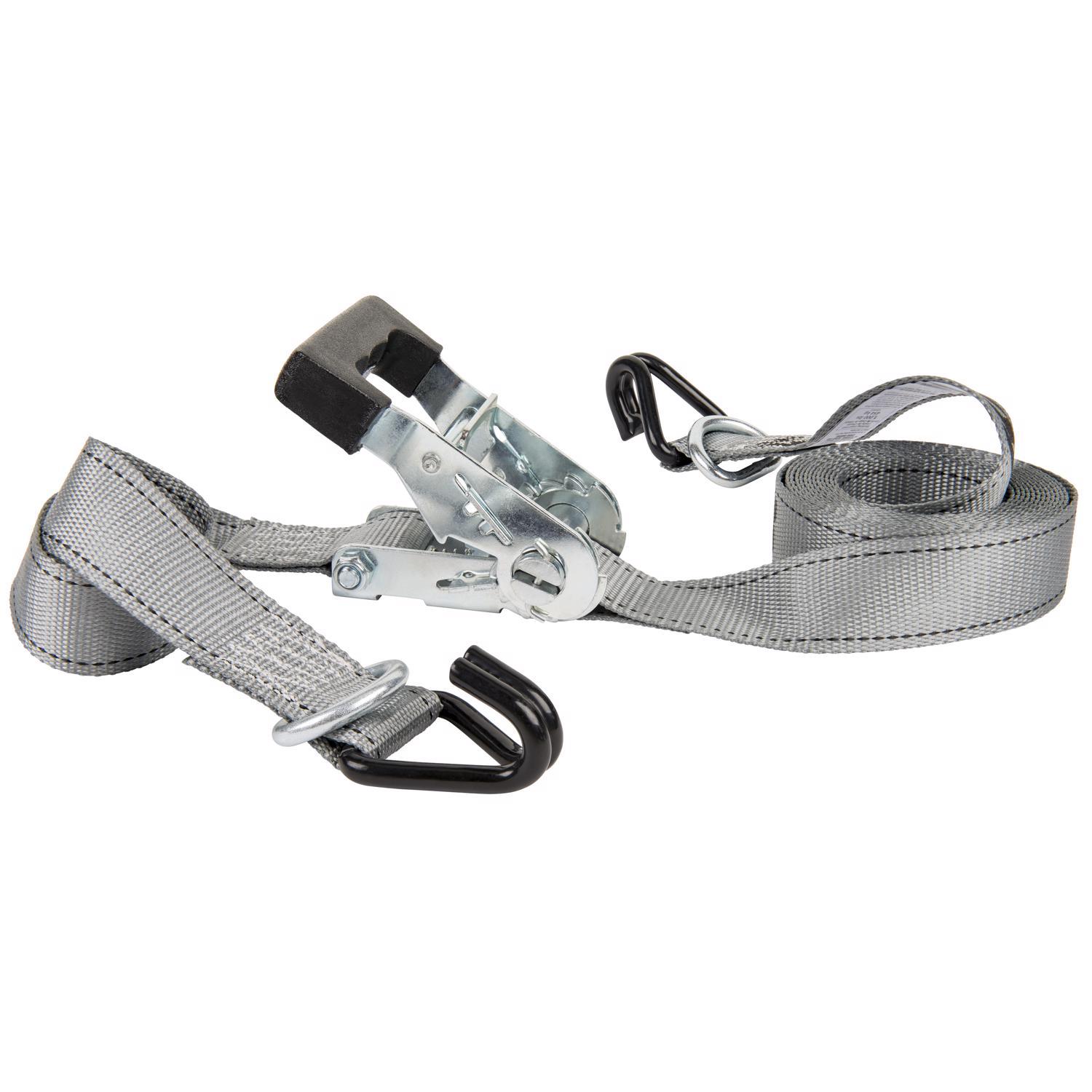 Keeper 1.5 in. W X 14 ft. L Gray Tie Down w/Ratchet 1000 lb 1 pk