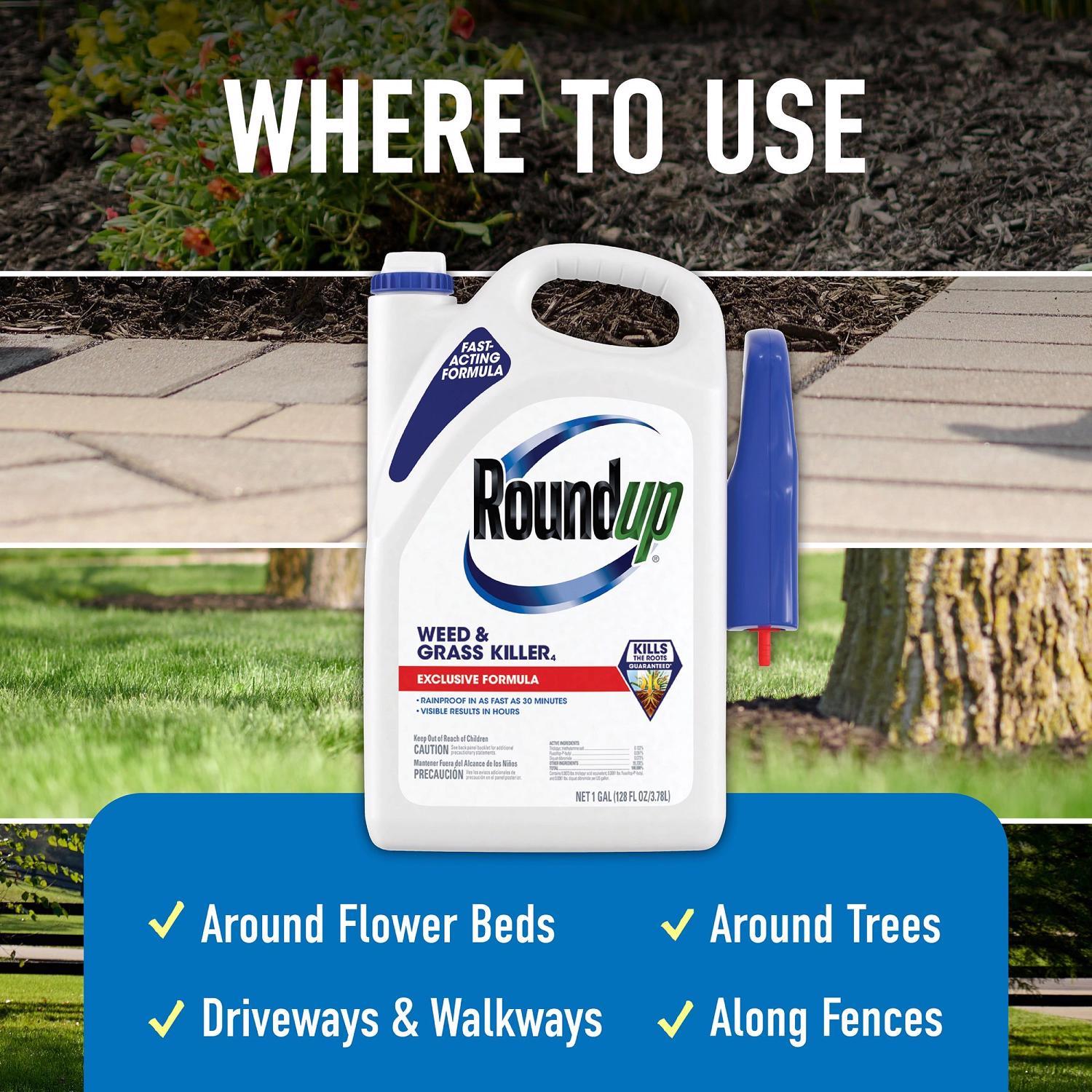 Roundup Weed and Grass Killer RTU Liquid 1 gal