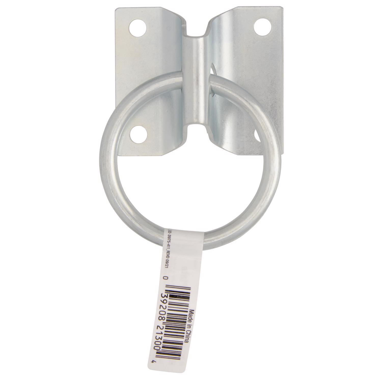 Hampton Small Zinc-Plated Silver Steel 1.875 in. L Hitching Ring 250 lb 1 pk