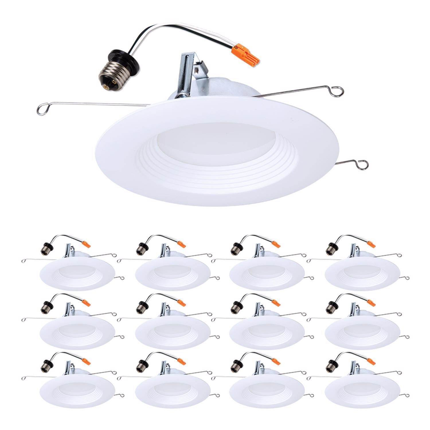 Halo Bright White 5/6 in. W LED Recessed Downlight 10.4 W