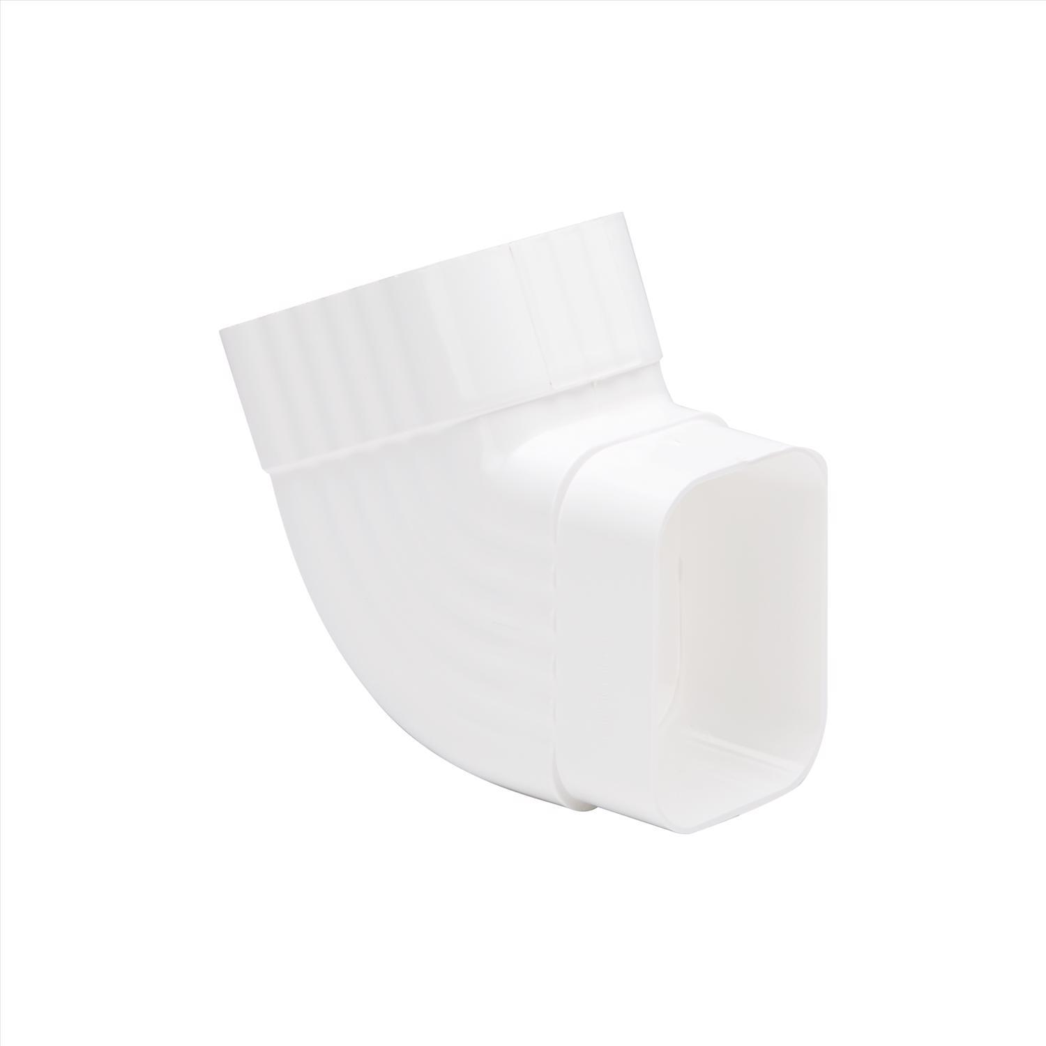 Amerimax 4.5 in. H X 2.5 in. W X 4.5 in. L White Vinyl K Gutter Elbow