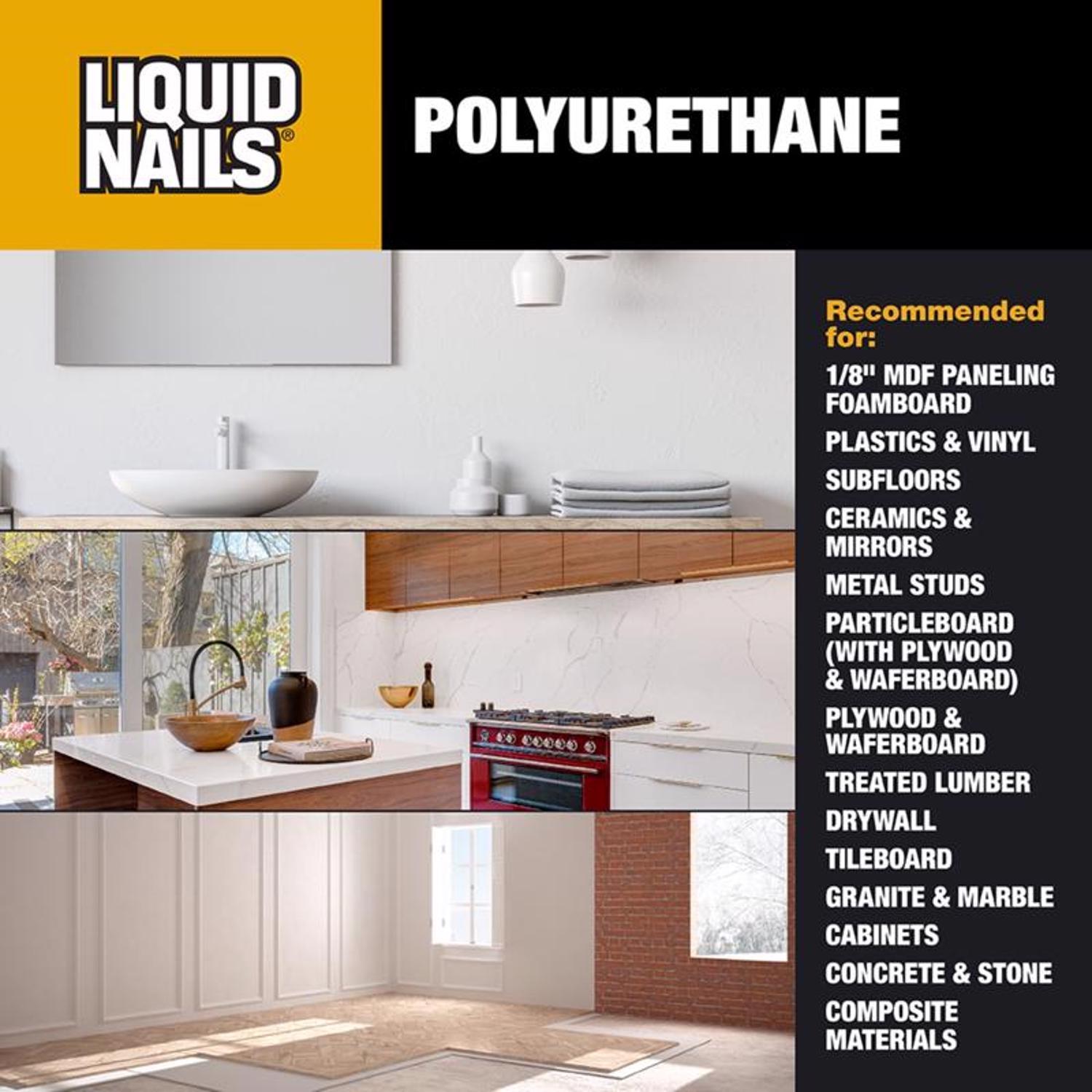 Liquid Nails Polyurethane Polyurethane Construction Adhesive 10 oz