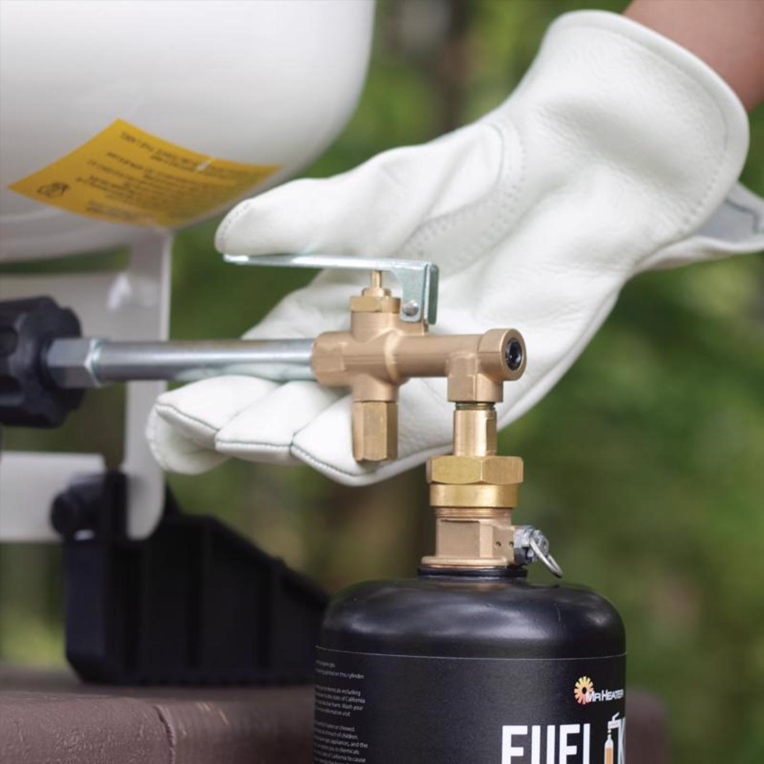 Mr. Heater Fuel Keg Brass/Steel Refill Propane Cylinder Kit
